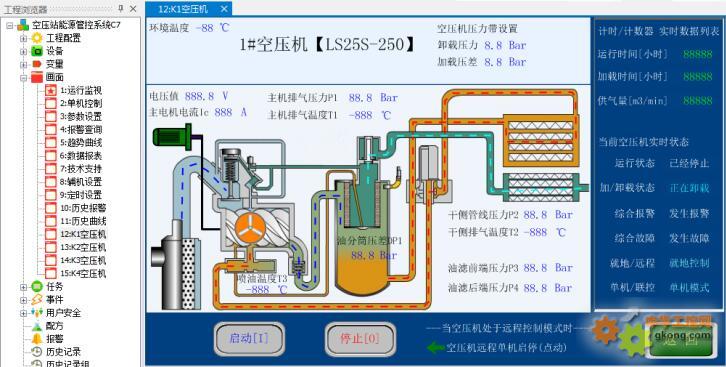 Haiwell(海为)PLC HMI 空压机系统远程监控解决方案