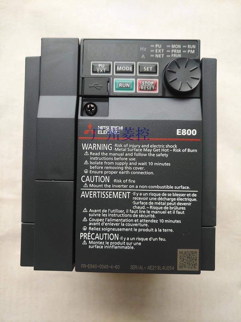 三菱FR-E840-0040-4-60变频器电压等级：三相400V
