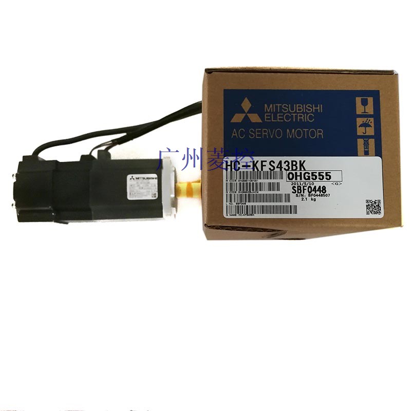 三菱HC-KFS43BK低惯量小功率电机特征：低惯量适用于高频率操作
