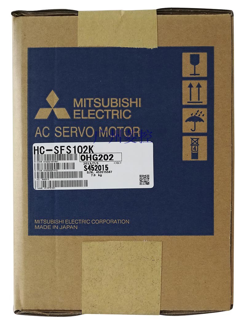 大适用电机容量：6.0kw
中惯量中功率电机HC-SFS102K