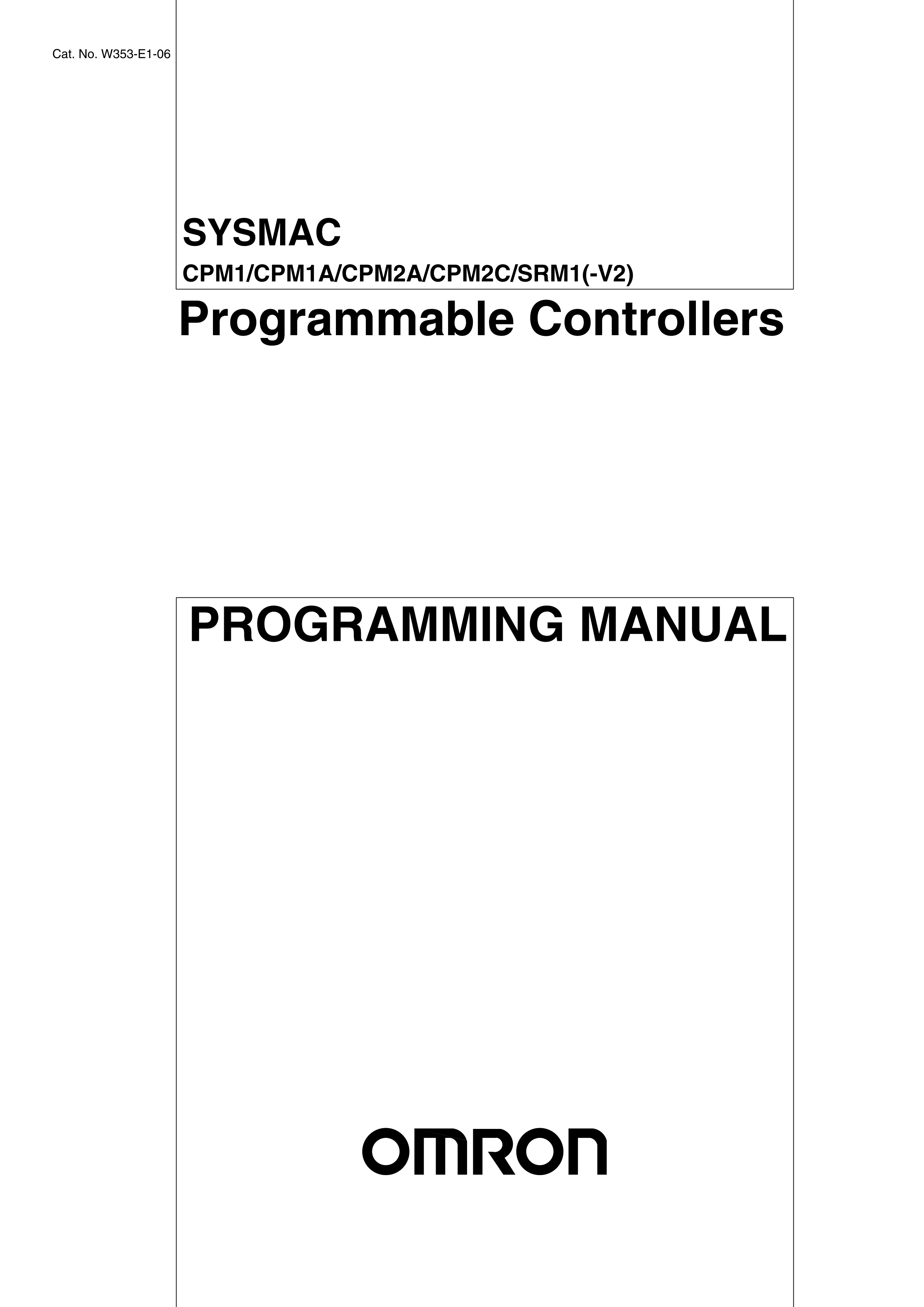 欧姆龙CPM2A-20CDT-D编程手册CPM2A-20CDT-D手册