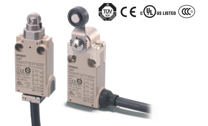 小型安全限位开关额定输入电压：AC100～240V
D4F-202-3R