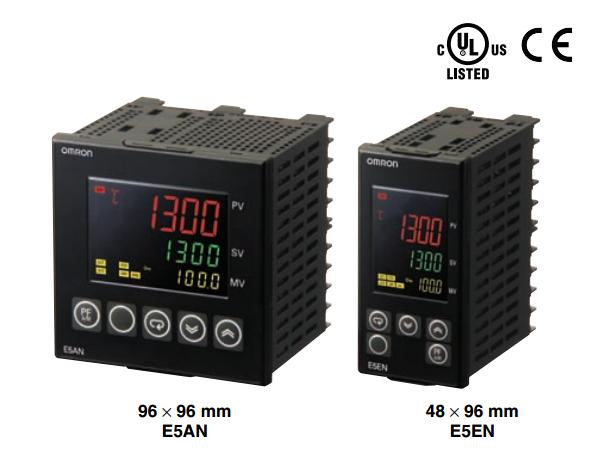 温控器E5AN-C1T-W-N AC100-240实现了字符高度为6位15mm、8位12mm的大型显示
