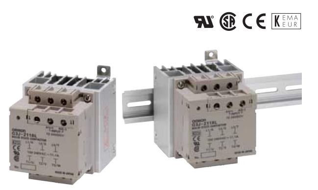 单功能型三相电机用固态接触器动作指示灯：有
欧姆龙G3J-211BL AC100-240