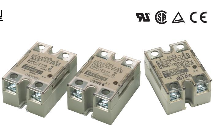 继电器G3NA-225B AC100-120标准型通过UL、CSA标准认证产品（高可靠性型除外）

