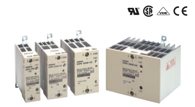 欧姆龙G3PB-245B-3-VD DC12-24继电器输出的适用负载：3A DC4～48V
