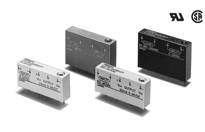 I/O固态继电器1台同时应对各国的电源规格 (旋转开关切换)
G3TB-OA203PZM