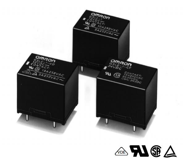继电器G5A-237P DC3取得UL、CSA、EN （VDE认证）标准认证（-VD型）
