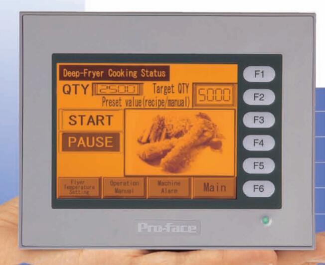 Proface单色LCD触摸屏GLC150-BG41-XY32SK-24V(PFXGLC150BDA1)控制存储器：FLASH EPROM 1MB
