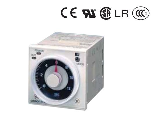 欧姆龙固态定时器H3CR-A8输出方式：接点输出（继电器2C（限时））
