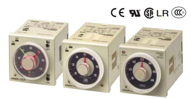时间继电器H3CR-F8-300 AC/DC24可利用拨动开关进行所有基本设定
