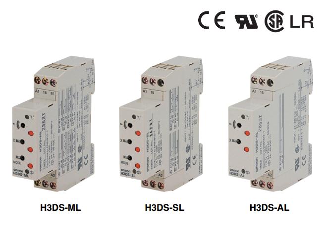 通过使用MR-J3-D05安全逻辑单元可实现SS1功能
时间继电器H3DS-XL
