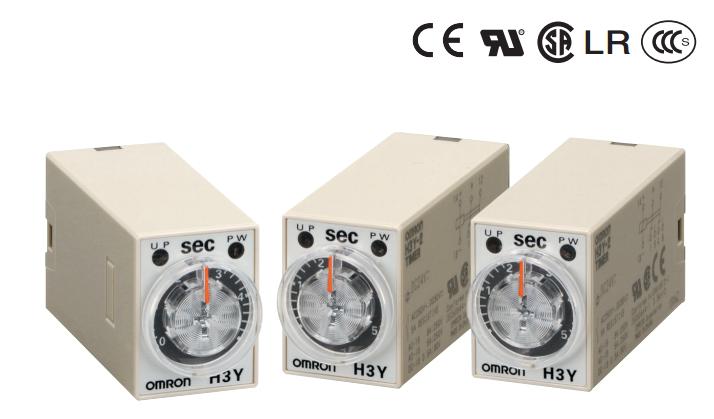 固态定时器硬件规格：基座安装型（标准）
欧姆龙H3Y-2 AC200-230 3H