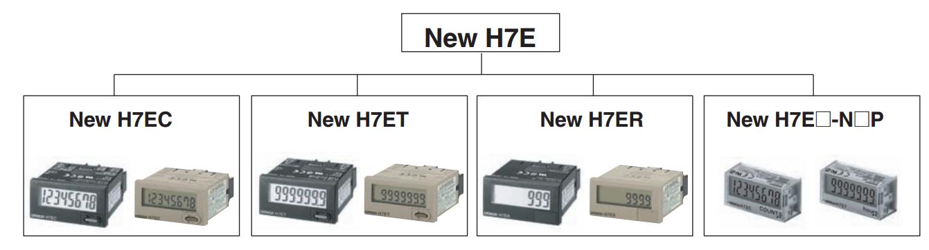 驱动杆：滚珠摆杆型
欧姆龙H7EC-N-B总数计数器