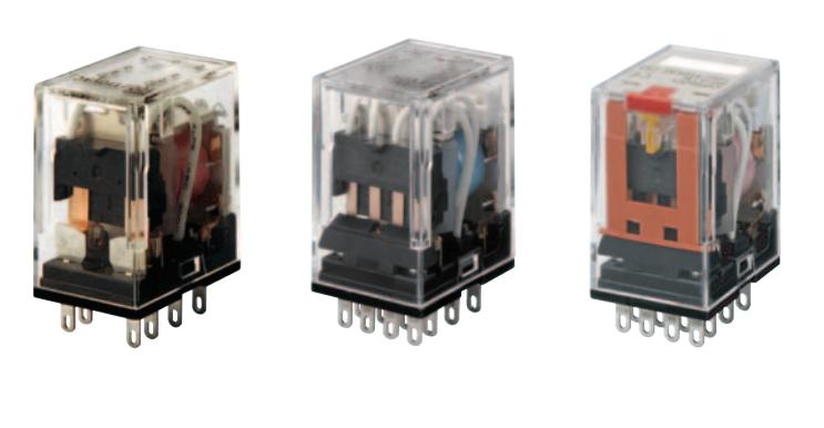 欧姆龙MY2-GS DC24微型功率继电器与A16按钮开关相同的基础设计种类：方形
