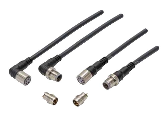 圆型防水接插件电缆引出方向：直线型/直线型
欧姆龙XS3W-S421-402-R