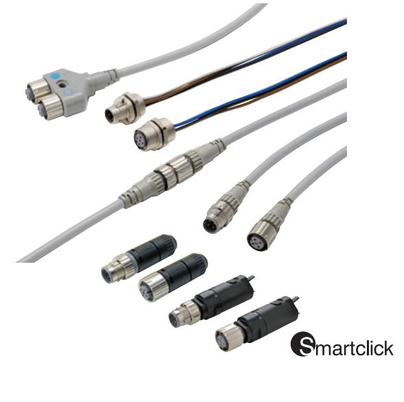 连接到电缆的接插件、单侧插座XS5F-D422-D80-F无极性二线式接近传感器
