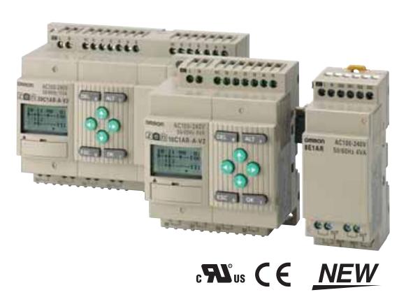ZEN-10C1DR-D-V2与欧姆龙以往产品相比高度减少约25％为控制柜的小型化作出贡献
欧姆龙可编程继电器